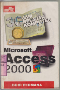 Image of Microsoft access 2000 : 36 jam belajar komputer