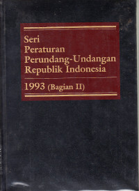 Image of Seri peraturan perundang-undangan republik indonesia 1985-1992