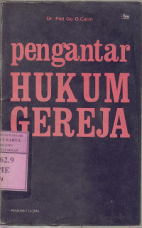 Image of Pengantar hukum gereja