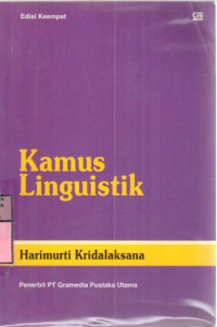 Image of Kamus linguistik : Harimurti Kridalaksana