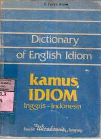 Image of Dictionary of english idiom : G. Surya Alam
