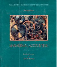 Image of Managerial accounting: concepts for planning, control, decision making