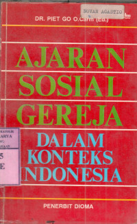 Image of Ajaran sosial gereja : dalam konteks indonesia