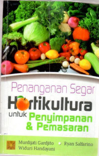 Image of Penanganan segar hortikultura untuk penyimpanan dan pemasaran