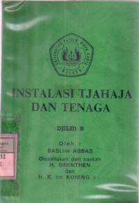 Image of Instalasi tjahaja dan tenaga : H. Drenthen, Koning, K. De
