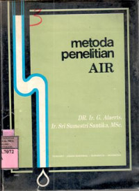 Image of Metode penelitian air : G. Alaerts, Sri Sumestri Santika