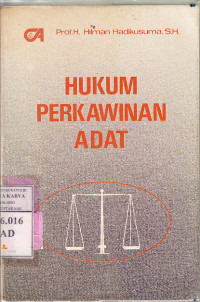 Image of Hukum perkawinan adat : Hilman Hadikusuma