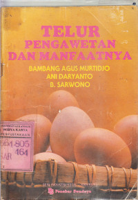 Image of Telur pengawetan dan manfaatnya : B. Sarwono