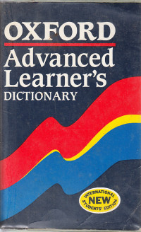 Image of Oxford advanced learner's dictionary of current english : AS Hornby,ed. Jonathan crowther
