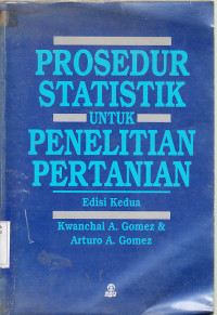 Image of Prosedur statistik untuk penelitian pertanian : Kwanchai A. Goemez, Arturo A. Gomes