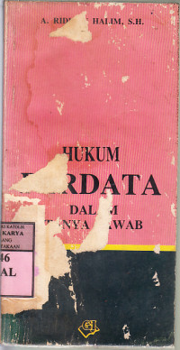 Image of Hukum Perdata Dalam Tanya Jawab : A. Ridwan Halim S.H