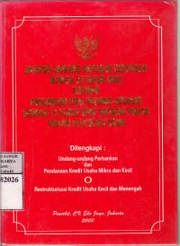 Image of Undang-undang republik Indonesia nomor 25 tahun 2003 tentang perubahan atas undang-undang nomor 15 tahun 2002 tentang tindak pidana pencucian uang : dilengkapi undang-undang perbankan dan ... /