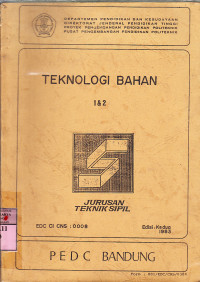Image of Teknologi bahan : Dep. P dan K