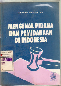 Image of Mengenal pidana dan pemidanaan di Indonesia : Masruchin Rubai