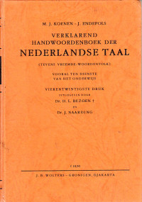 Image of Verklarend handwoordenboek : MJ. Koenen