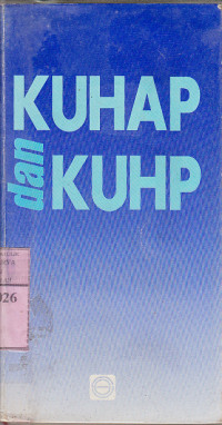 Image of KUHAP dan KUHP : dilengkapi dengan UU No 27 Th. 1999 tentang perubahan kitab undang-undang ... /