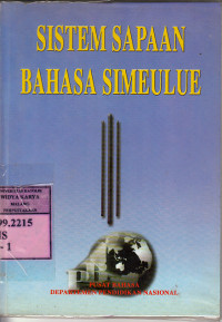Image of Sistem sapaan bahasa Simeulue : Saifuddin Mahmud, [et al.]