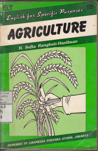 Image of English for specific purposes : agriculture / H. Sofia Rangkuti-Hasibuan