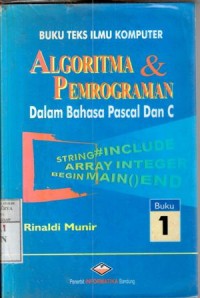 Image of Algoritma dan pemrograman dalam bahasa pascal dan C