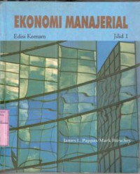 Image of Ekonomi manajerial : James L. Pappas, Mark Hirschey