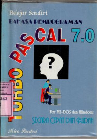Image of Belajar sendiri bahasa pemrograman turbo pascal 7.0