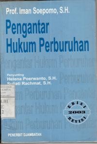 Image of Pengantar hukum perburuhan : Iman Soepomo
