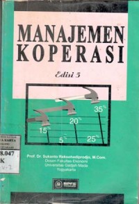 Image of Manajemen koperasi : Sukanto Reksohadiprodjo