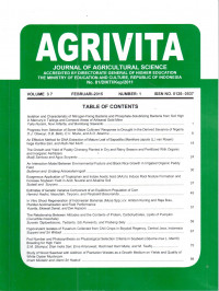 Image of Agrivita : journal of agricultural Science