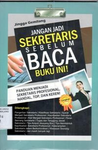 Image of Jangan Jadi SEKRETARIS sebelum BACA BUKU INI