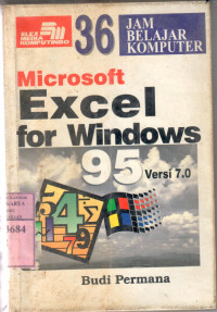 Image of Microsoft excel for windows 95 versi 7.0: 36 jam belajar komputer